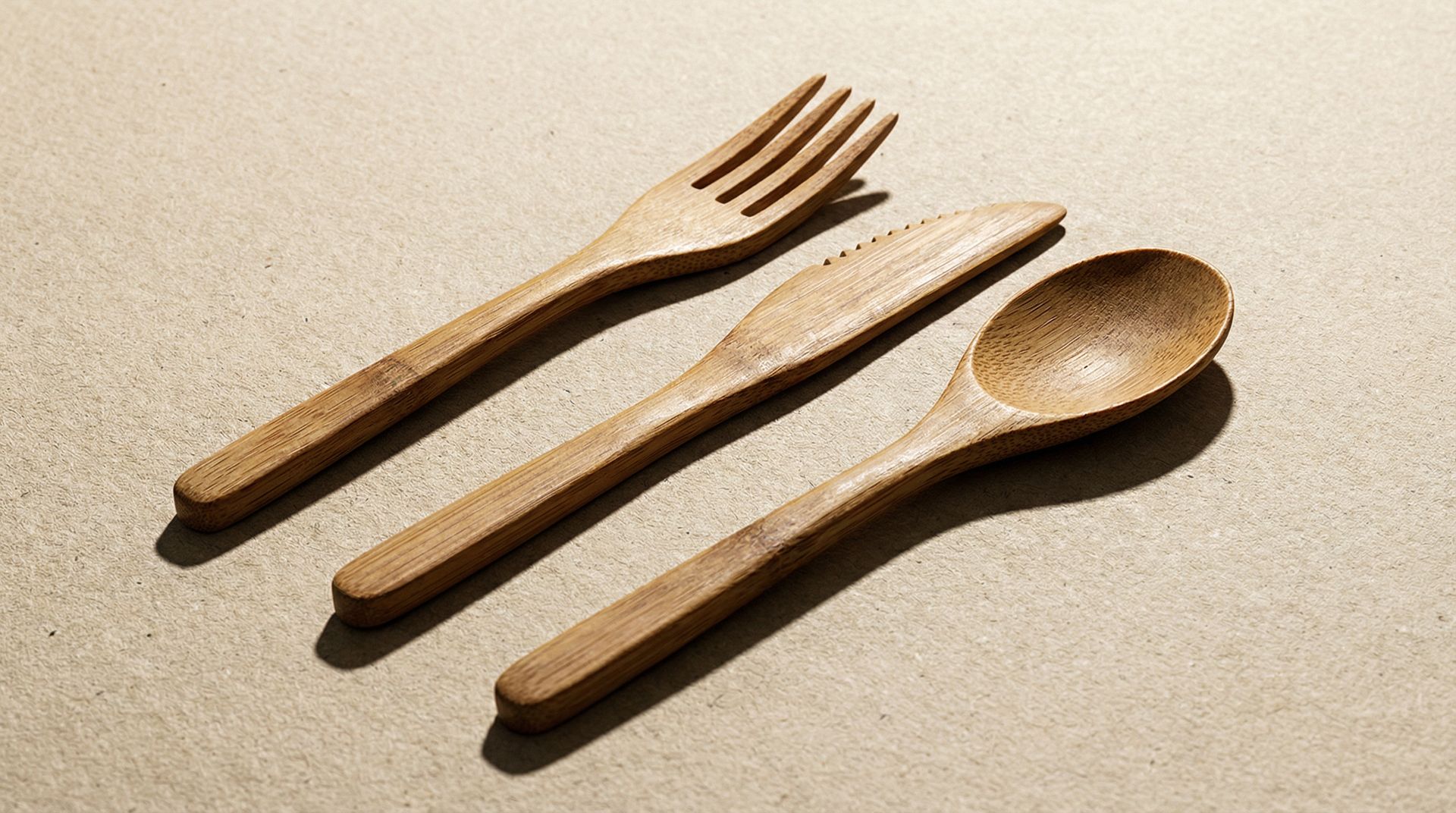 Premium Bamboo Cutlery Set - Sustainable dining solutions for New Zealand businesses